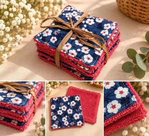 Lot de 7 lingettes éponge