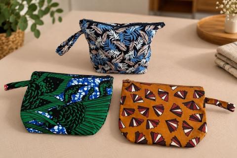 Mini pochette zippée